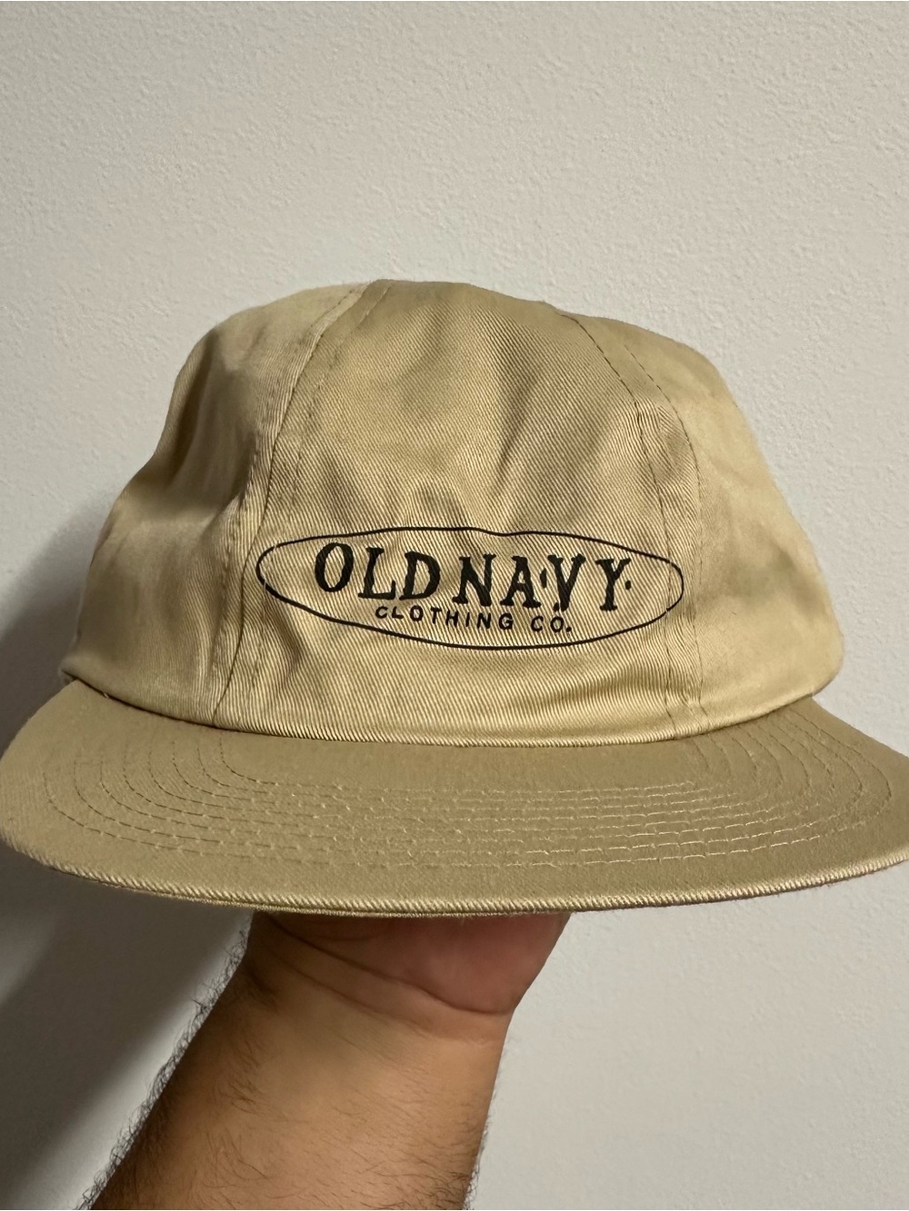 Vintage Old Navy Clothing Co. Beige 5 Panel Hat